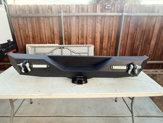 Rear bumper for JL Off-road Rear Bumper Compatible with 2018 // 2019 // 2020 2021 // 2022 // 2023 //2024 // 2025 //2026 Jeep Wrangler JL JLU Unlimited