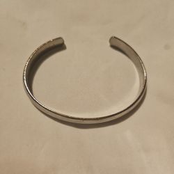 8mm Women Girls Grooved Open Cuff Bracelet Bangke Stainless Steel Wristband