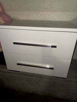 White drawer/ night stand