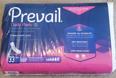 Incontinence pads for women