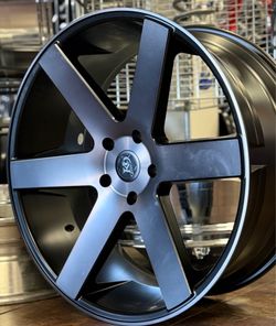 24” K9 Satin Black Dark Tint Wheels Tires Dodge Ram 1500 5Lug