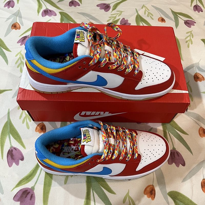 Nike Dunk Low Colorful Stitching Sneakers 