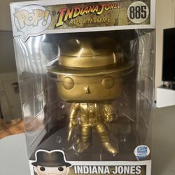 Jumbo Indiana Jones Funko Pop #885 Gold