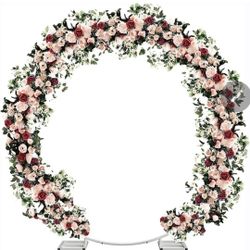 6.5FT Tall 6.5 Ft Wide Metal Round Ring Arch Stand for Party Backdrops