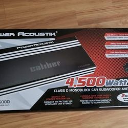 GREAT AMPLIFIERS. 4500 WATT CLASS D MONOBLOCK