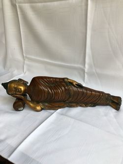 Reclining Buddha Bronze Statue