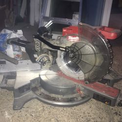 12 Inch Milwaukee Fuel  Battery Powered Crop Saw Brushless  With table 