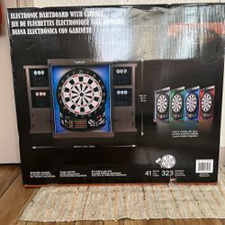 Electric Dartboard With Cabinet