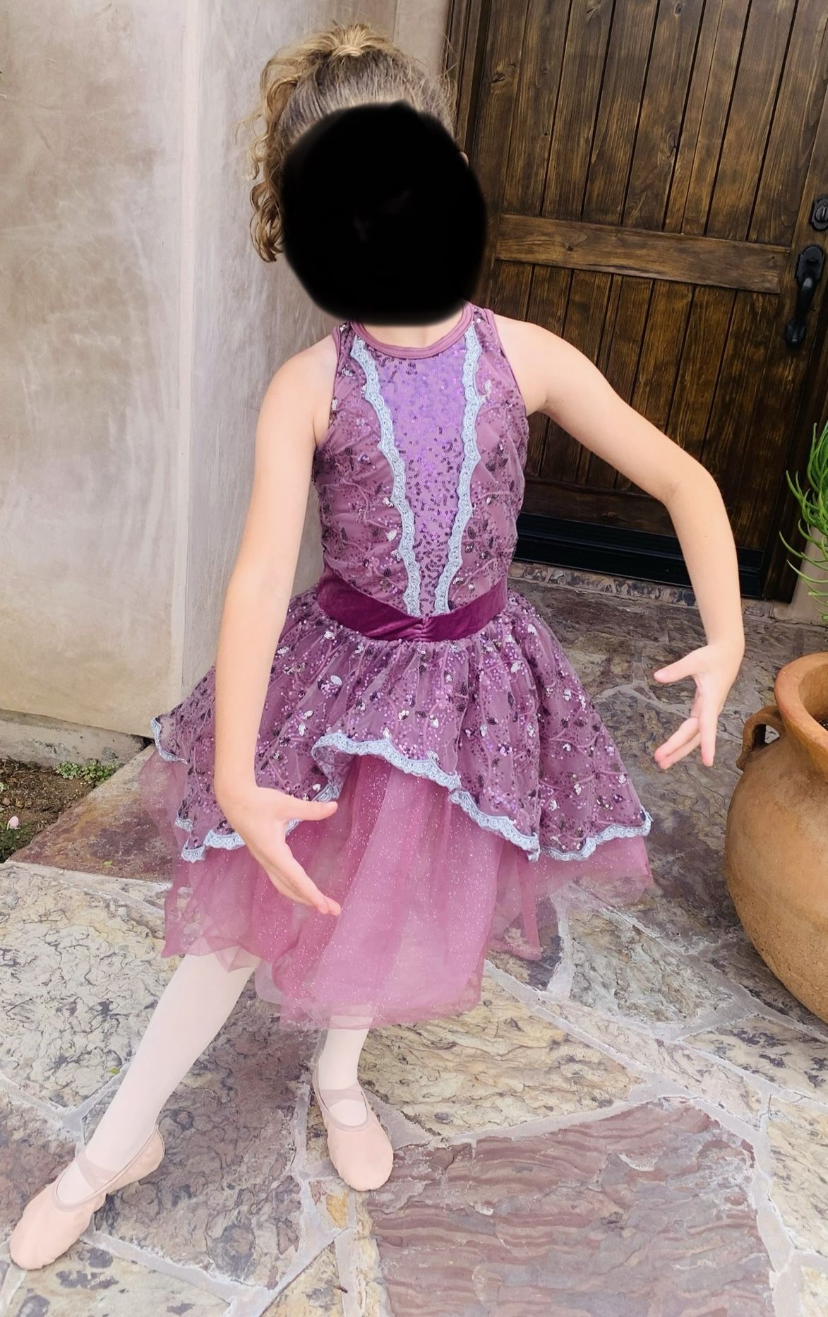 Girls Purple Ballet Dress