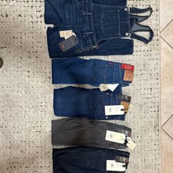 Lot of 5 New Levi’s Brand Girl/Women Jeans. Size 24