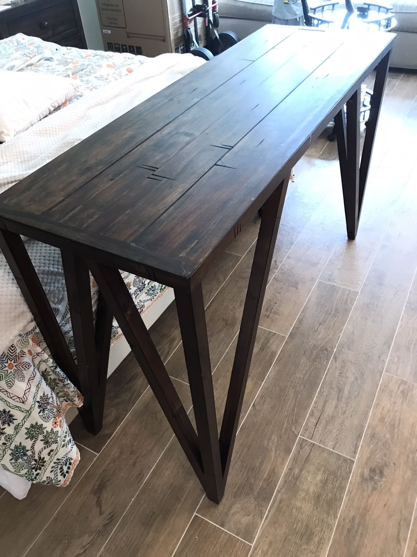 Solid Wood Desk Console Table