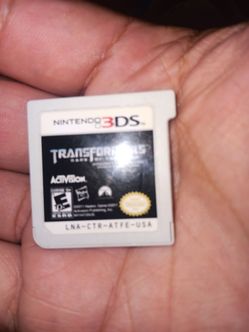 Transformers Dark of the Moon Nintendo 3DS Cartridge