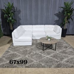 🛋️ Italian Leather Modular Sectional (Delivery Available!! )