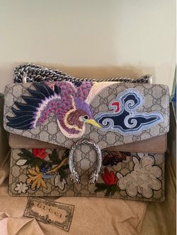 Gucci GG Supreme Monogram Embroidered Medium Dionysus