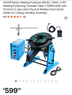 66lb Rotary Welding Postioner - New