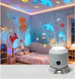 Dynamic Rotating LED Projector Light