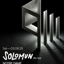 SILO Dallas Solomun Ticket