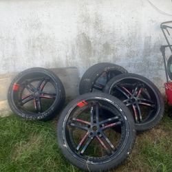 22” Rims That Will Fit On Any Charger Or Dodge 