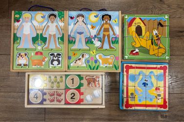 Melissa & Doug puzzles & magnetic play sets