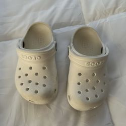 White Toddler Crocs
