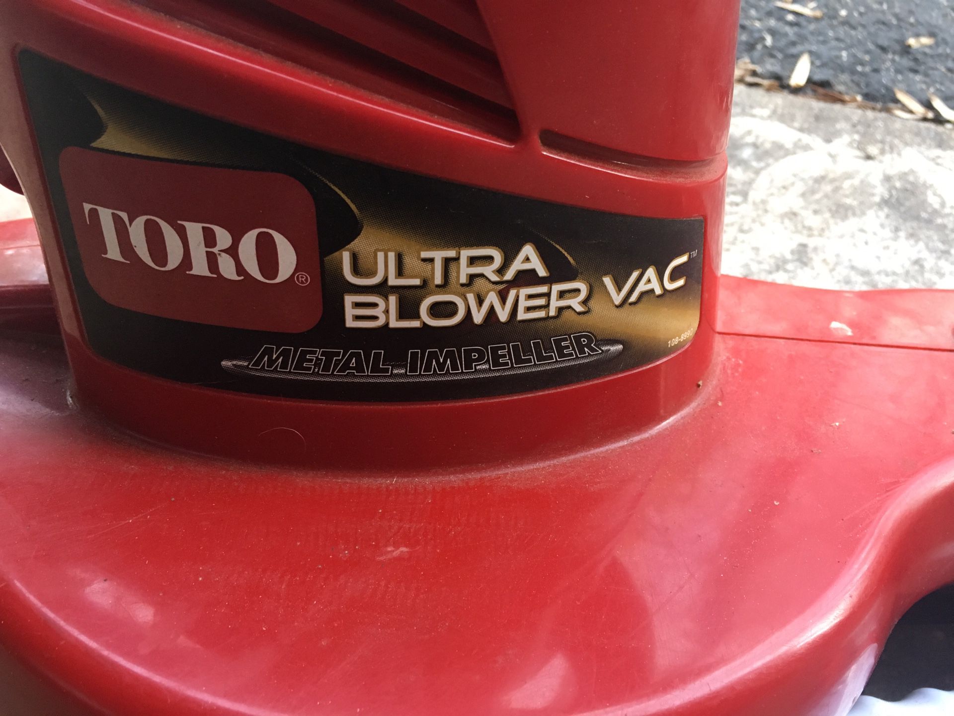 Toro ultra blower Metal impeller