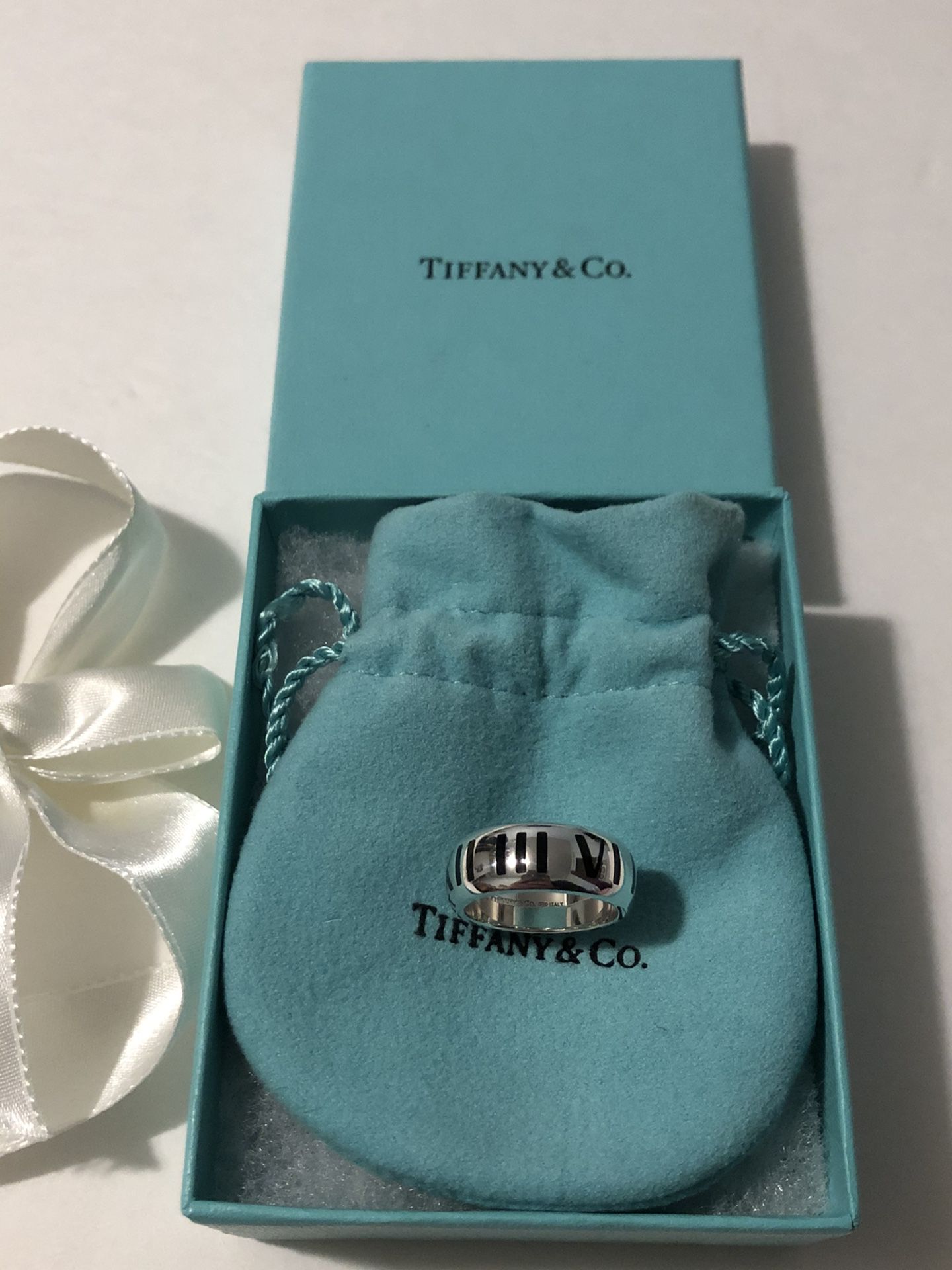 Authentic Tiffany & Co. Atlas ring