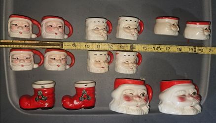santa cups or candle holders