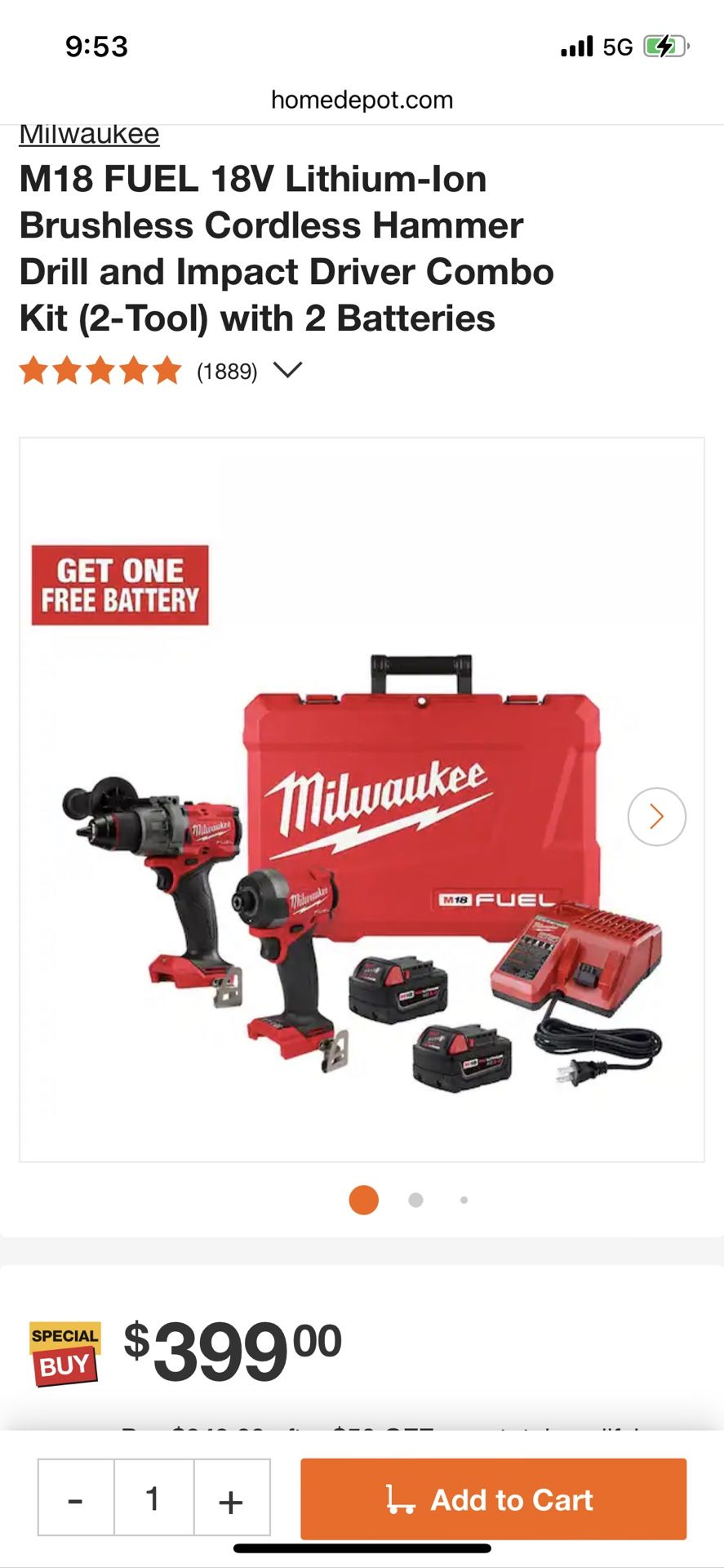 Milwaukee Fuel Impact And Drill Kit