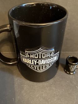 Harley Davidson Mug And Miniture Collectors Mug