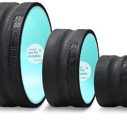Chirp Back Roller - Back Wheel for Deep Tissue Massage,Yoga Wheel for Back Pain & Stretching- Comfy Deep Tissue Massage Roller (3-Pack)