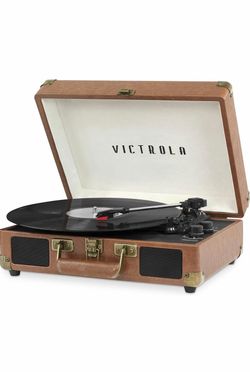 Victrola Journey - Bluetooth Suitcase Record Player - Brown,Never Used ,Closed Box