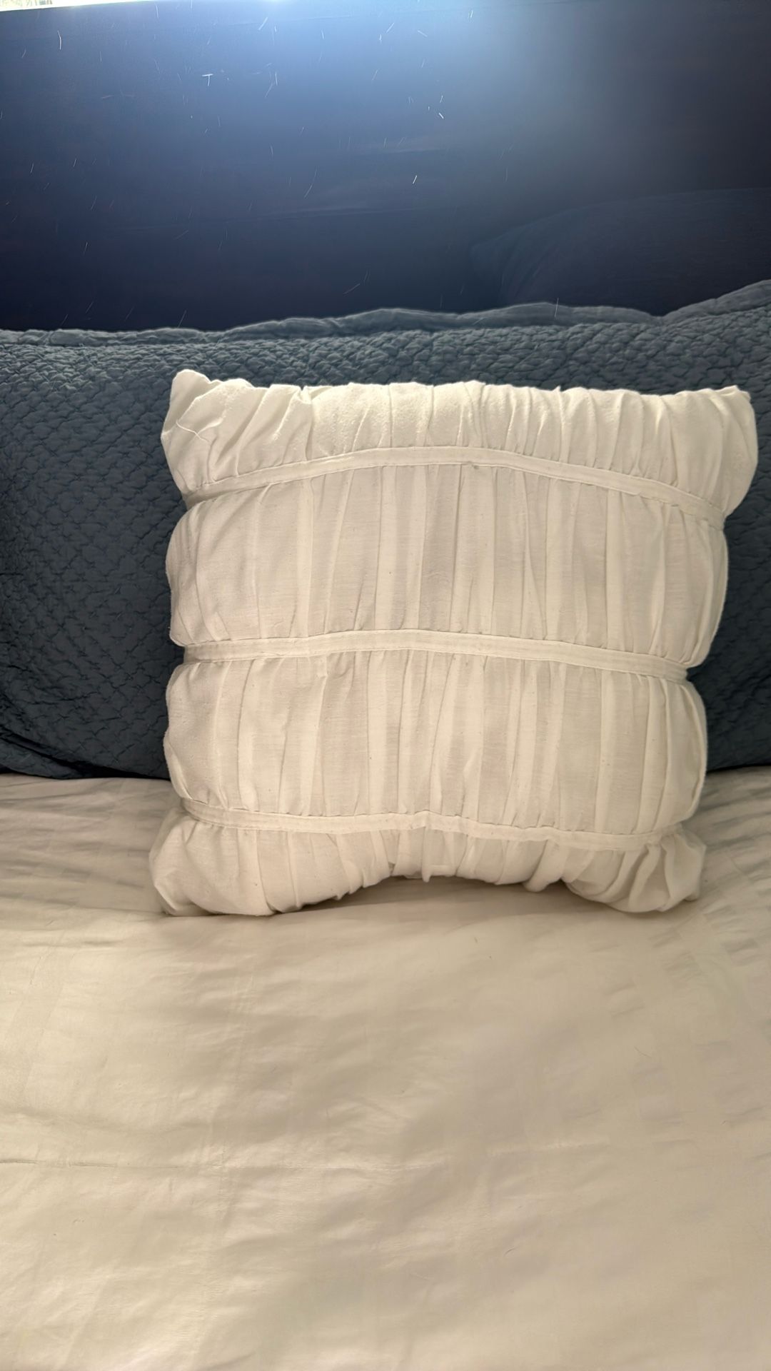 Small White Decorative Pillow