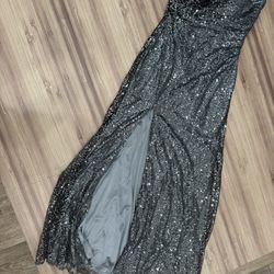 Silver Sequin Dress