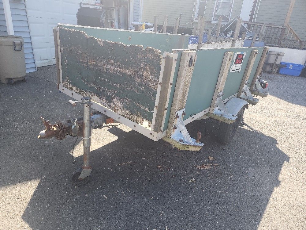 4x8ft Heavy Duty Utility Trailer With Registration