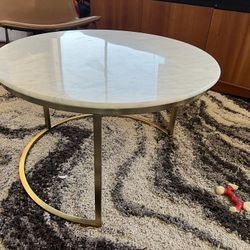 30 Inch Round Marble Coffee Table