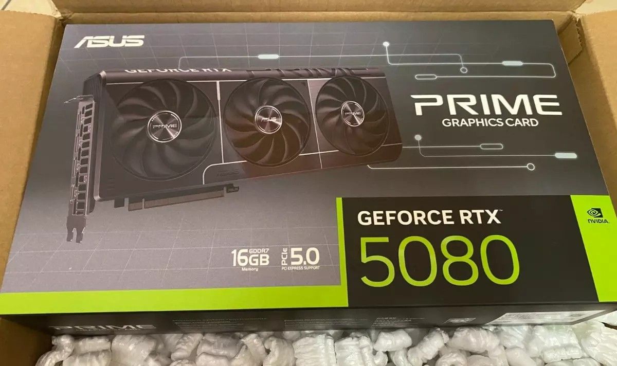 ASUS - PRIME NVIDIA GeForce RTX 5080 16GB GDDR7 Graphics Card - Black