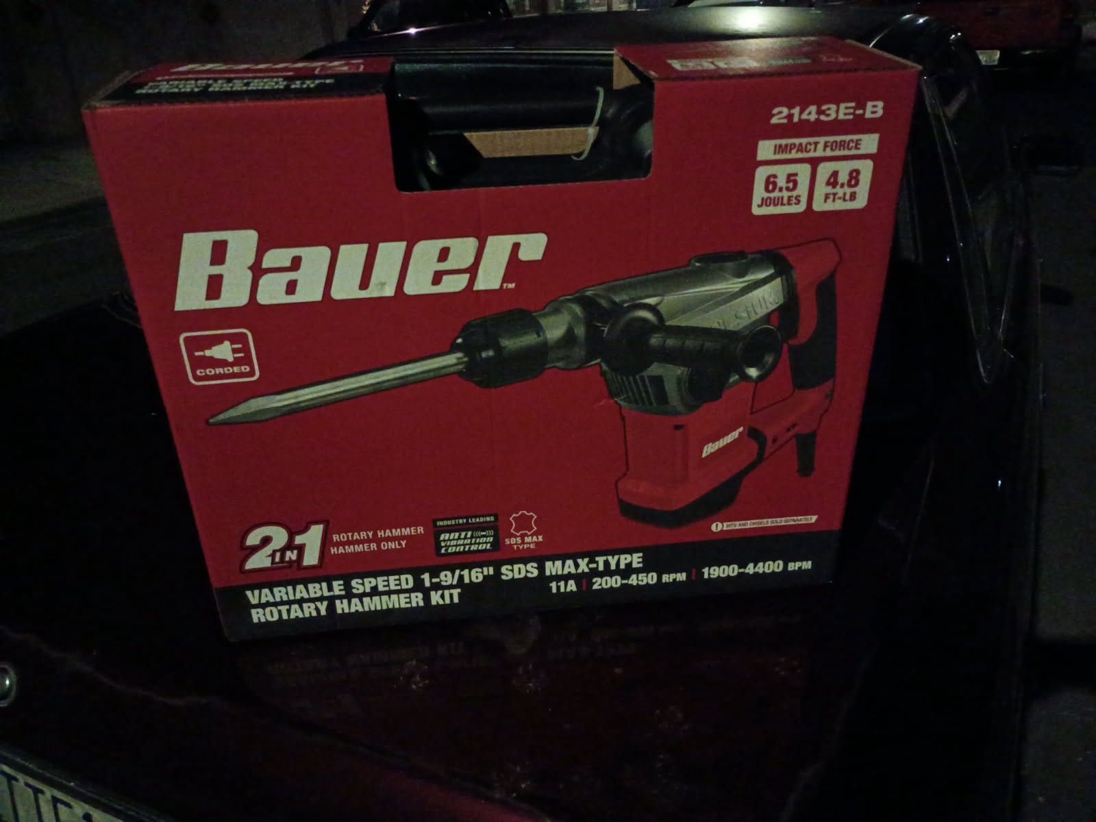 Baver 2143E-B Rotary Hammer Kit 