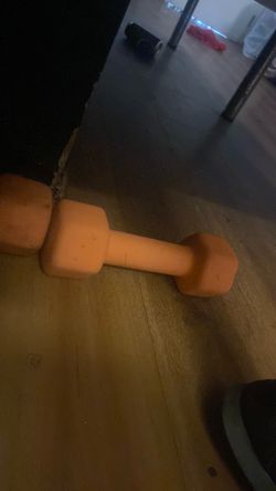 Work out weights with rubber