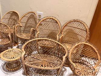 Wicker Peacock chairs