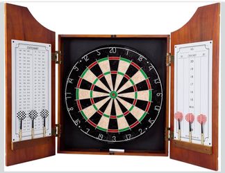 Dart Board Cabinet Set