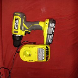 Ryobi Drill Plus Chager And Battery