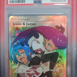 Pokemon jessie&james hidden fates psa 9