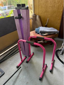 Gymnastics beam and push up bar