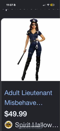 cop women costume