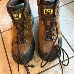 SIZE 12-CATERPILLAR STEEL TOE WATERPROOF BOOTS
