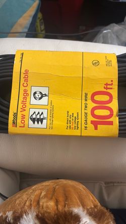 Woods Low Voltage Cable 100ft 16 Gauge