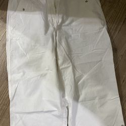 Karen Scott Sport women's white casual cargo chino pants 