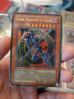 Yugioh Card Dark Magician Of Chaos (IOC) With Creases