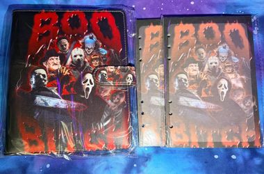 Horror Characters Boo Witch A5 6 Ring Binder And 2 Papers New