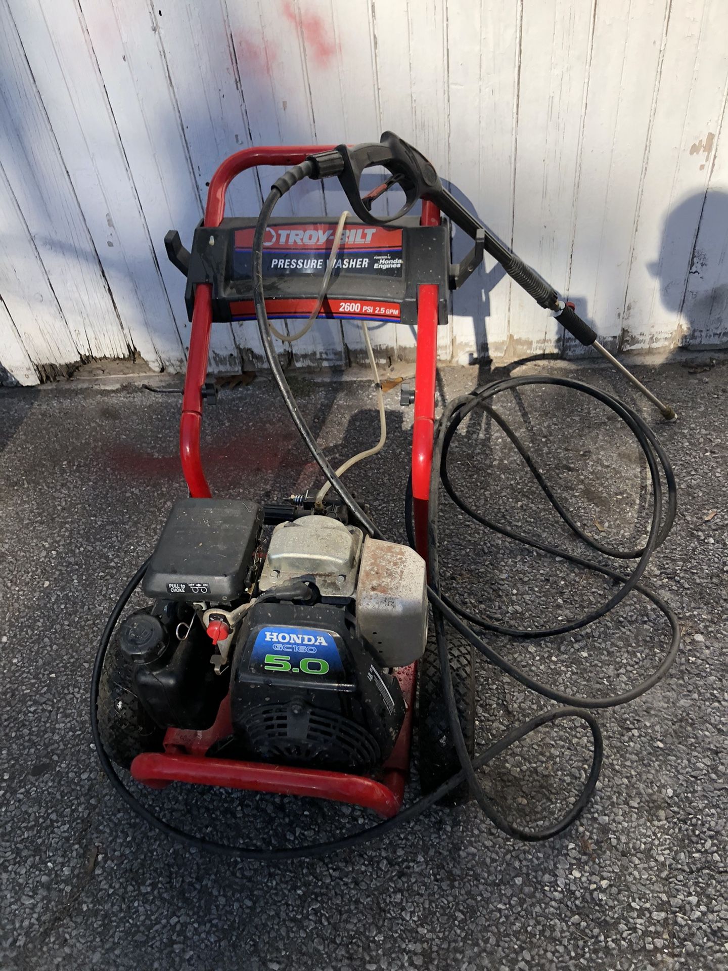 Troy Bilt Honda Pressure Washer